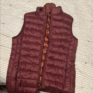 Maroon Puffer Vest